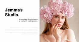 Web Page For Fashion Beauty Salon