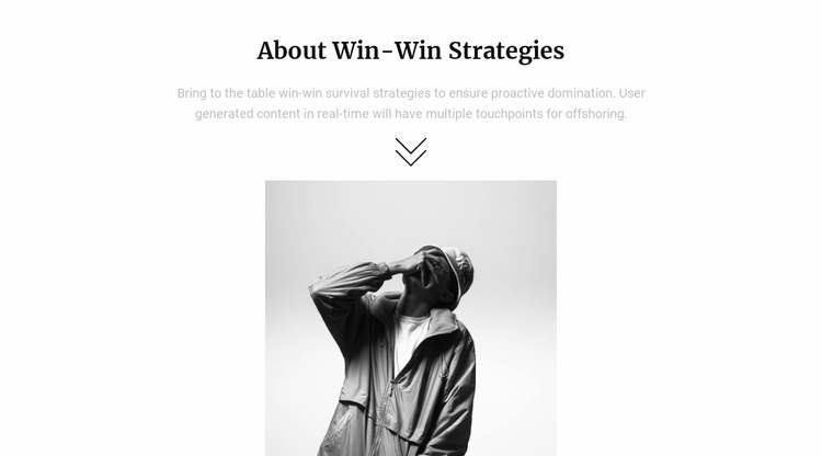 About our strategy Website Template