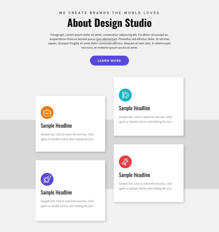Custom web-based solutions Homepage Design