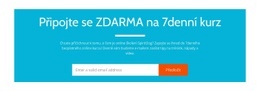 Šablona CSS Pro Připojte Se K Bezplatnému 7dennímu Kurzu