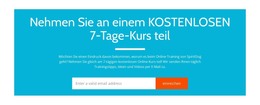 CSS-Vorlage Für Nehmen Sie An Einem Kostenlosen 7-Tage-Kurs Teil