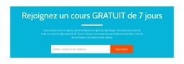 Modèle HTML5 Exclusif Pour Rejoignez Un Cours Gratuit De 7 Jours