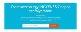 CSS-Sablon Ehhez: Csatlakozzon Egy Ingyenes 7 Napos Tanfolyamhoz