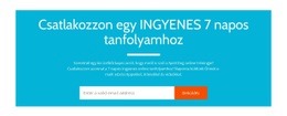 Csatlakozzon Egy Ingyenes 7 Napos Tanfolyamhoz – Csodálatos Sablon Létrehozása