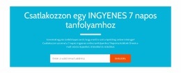 Csatlakozzon Egy Ingyenes 7 Napos Tanfolyamhoz Ügynökségi Weboldal Sablon