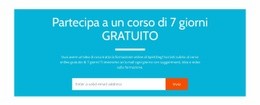 Modello HTML5 Esclusivo Per Partecipa A Un Corso Gratuito Di 7 Giorni