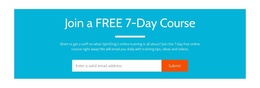 Join A Free 7-Day Course - Creative Multipurpose Joomla Template