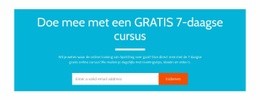 Doe Mee Met Een Gratis 7-Daagse Cursus - Bestemmingspagina Slepen En Neerzetten