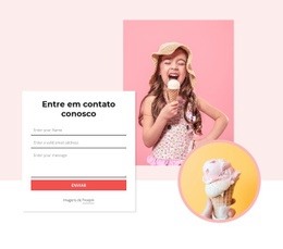 Contacte-Nos Formulário Com Imagens - Design De Site Profissional