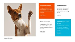 Cachorro Bem Treinado - Modelo De Página HTML