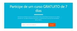 Participe De Um Curso Gratuito De 7 Dias - Página Inicial De Arrastar E Soltar