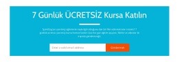 7 Günlük Ücretsiz Bir Kursa Katılın - Açılış Sayfasını Sürükleyip Bırakın