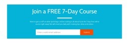 Join A Free 7-Day Course - Homepage Design