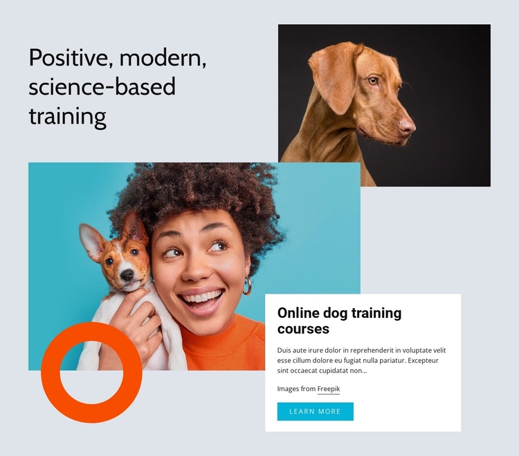 Modern science-based training Website Builder Software