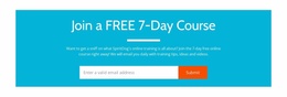Join A Free 7-Day Course - Drag & Drop Landing Page