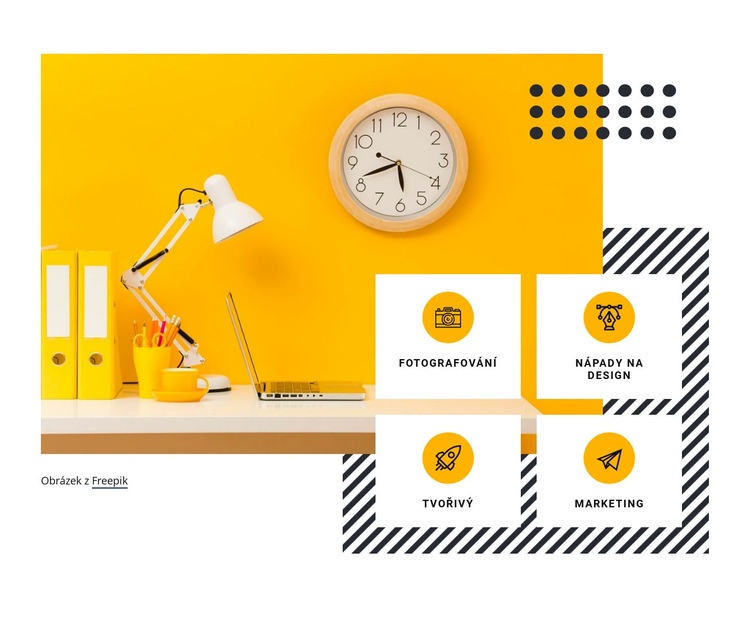 Služby digitální kreativity Šablona CSS