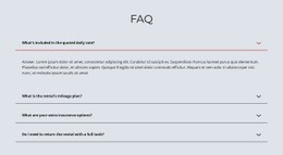 FAQ Auf Hellem Hintergrund