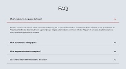 FAQ Auf Hellem Hintergrund