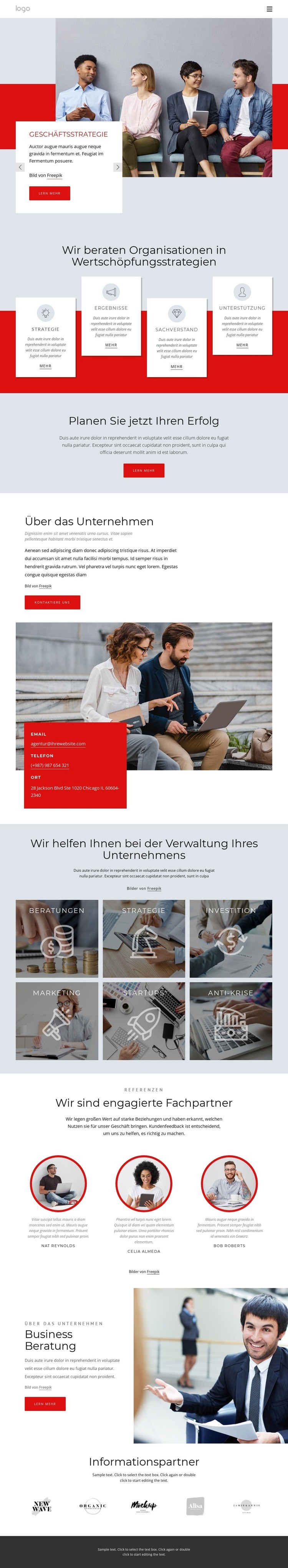 Schulungen und Beratung Website design