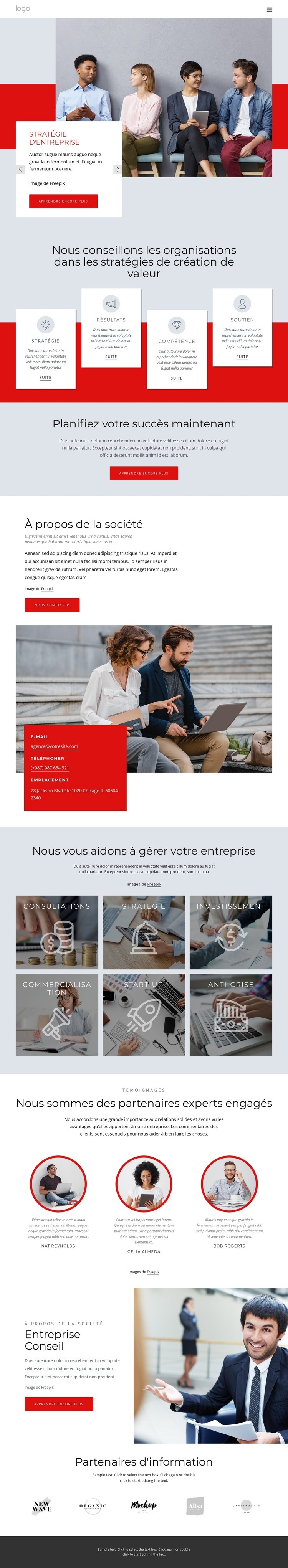 Formations et conseils Conception de site Web