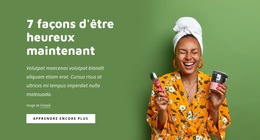 Outils Professionnels Personnalisables Pour 7 Façons D'Être Heureux Maintenant