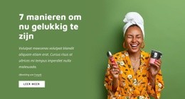 7 Manieren Om Nu Gelukkig Te Zijn - Beste Sjabloon Van Één Pagina