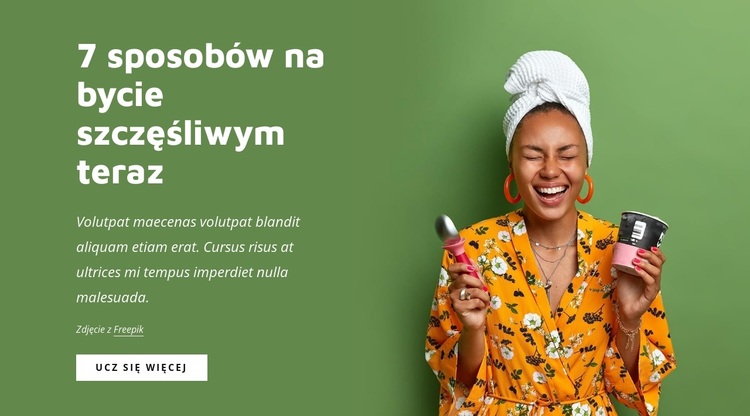 7 sposobów na szczęście teraz Motyw WordPress