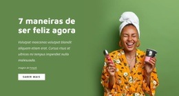 7 Maneiras De Ser Feliz Agora - Design De Site Fácil