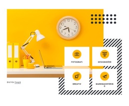 Responsiv HTML För Tjänster För Digital Kreativitet