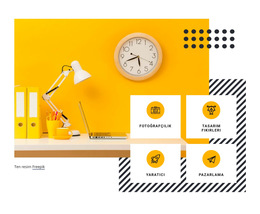 Dijital Yaratıcılık Hizmetleri Için Duyarlı HTML