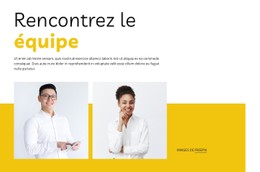 Rencontrez Notre Équipe Commerciale Modèle Épuré Et Minimal