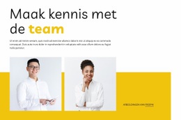 Maak Kennis Met Ons Zakelijke Team - Gratis Landingspagina