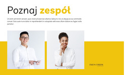Responsywny HTML Dla Poznaj Nasz Zespół Biznesowy