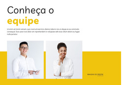 Conheça Nossa Equipe De Negócios - Modelo De Página HTML