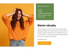 Denní Návyky – Jednoduchá Šablona Webu