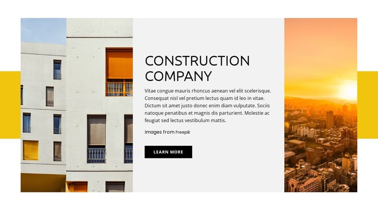 Construction company CSS Template