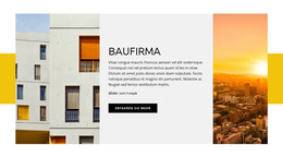 Baufirma - Responsive HTML-Vorlage