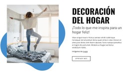 Muebles De Interior Para El Hogar Plantilla De Página De Destino