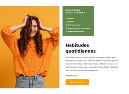 Habitudes Quotidiennes Conception De Sites Web