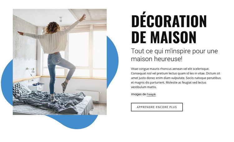 Meubles d'intérieur pour la maison Conception de site Web