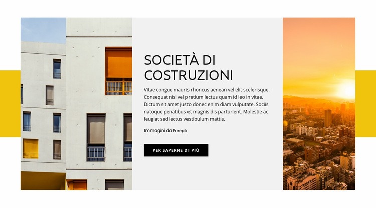 Società di costruzioni Costruttore di siti web HTML