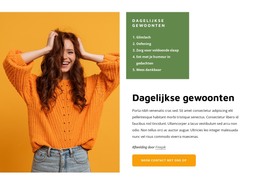 Dagelijkse Gewoonten - Basis HTML-Sjabloon