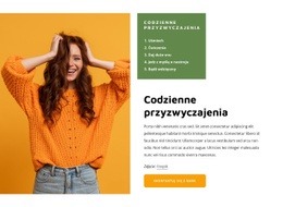 Codzienne Przyzwyczajenia - Drag And Drop HTML Builder