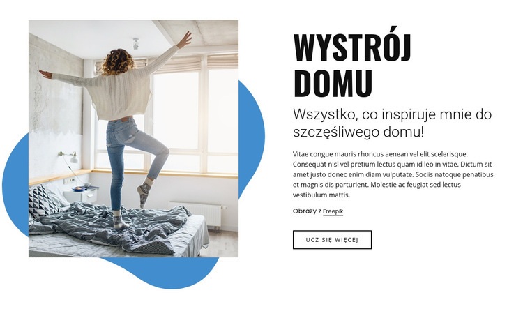 Meble do wnętrz domowych Kreator witryn internetowych HTML