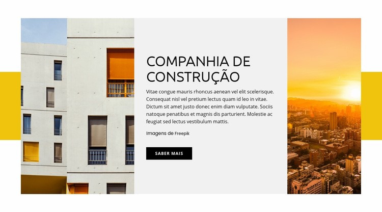 Companhia de construção Construtor de sites HTML