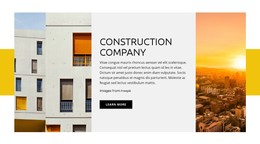 Construction Company One Page