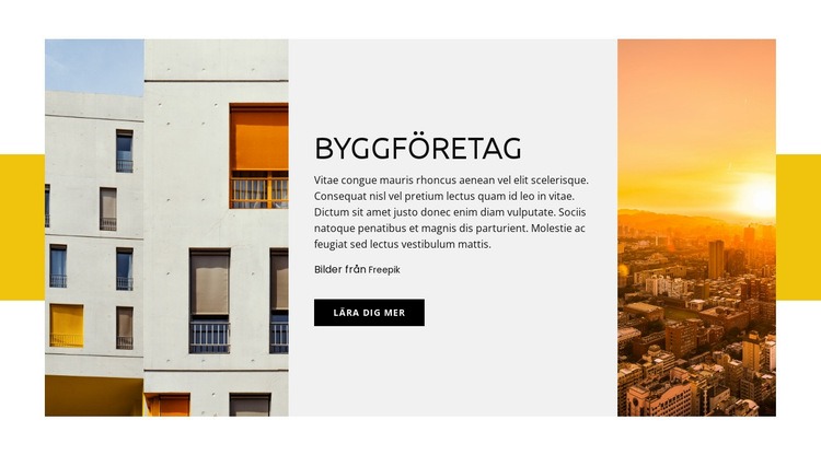 Byggföretag HTML-mall