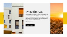 Byggföretag Webbplats Mall