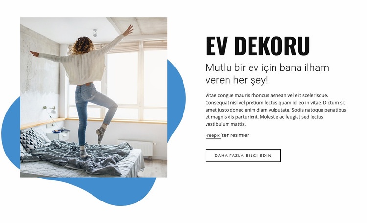 Ev iç mobilya HTML Şablonu