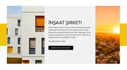 İnşaat Şirketi - Profesyonel Web Sitesi Tasarımı